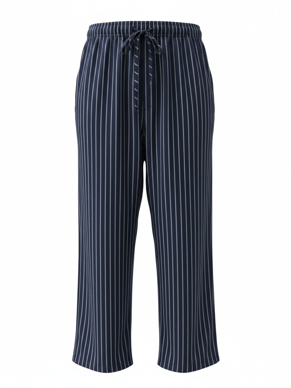 croft & barrow Navy and White Pinstripe Drawstring Pants